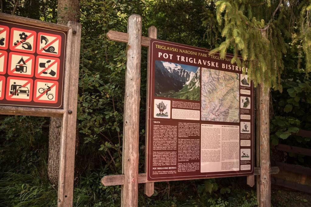 Idyllic Triglav Forest Retreat - Alps, Trails, Lakes, Falls Mojstrana Exteriör bild